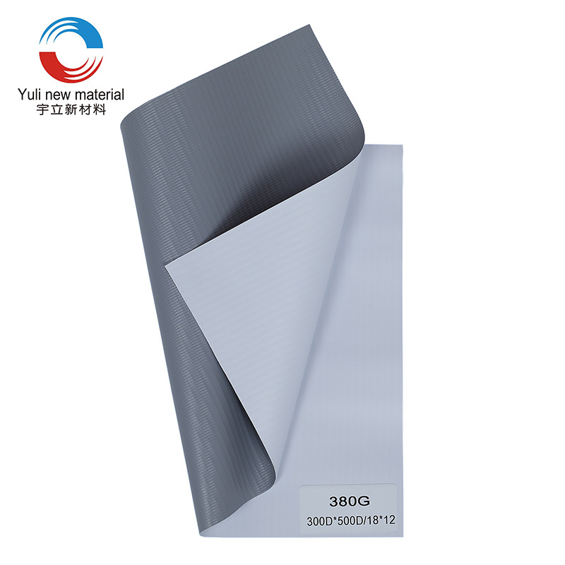 380 g/m2 300D×500D 18×12 za studena laminovaný šedý PVC Flex Banner